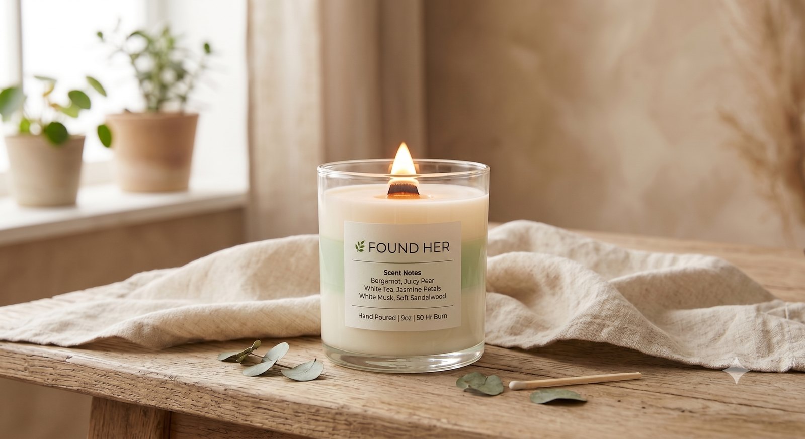 Found Her scented candle